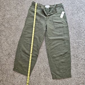 Anthropologie Green Wide Leg Pants